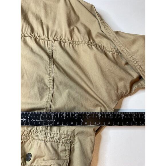 Abercrombie & Fitch Utility Field Cargo Khaki Full Zip Jacket size M Flaw - Picture 6 of 11